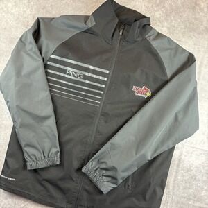 PING Illinois State Redbirds Jacket Mens Large Gray Golf Performance Full Zip